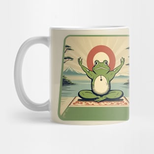 Yoga frog meditate Mug